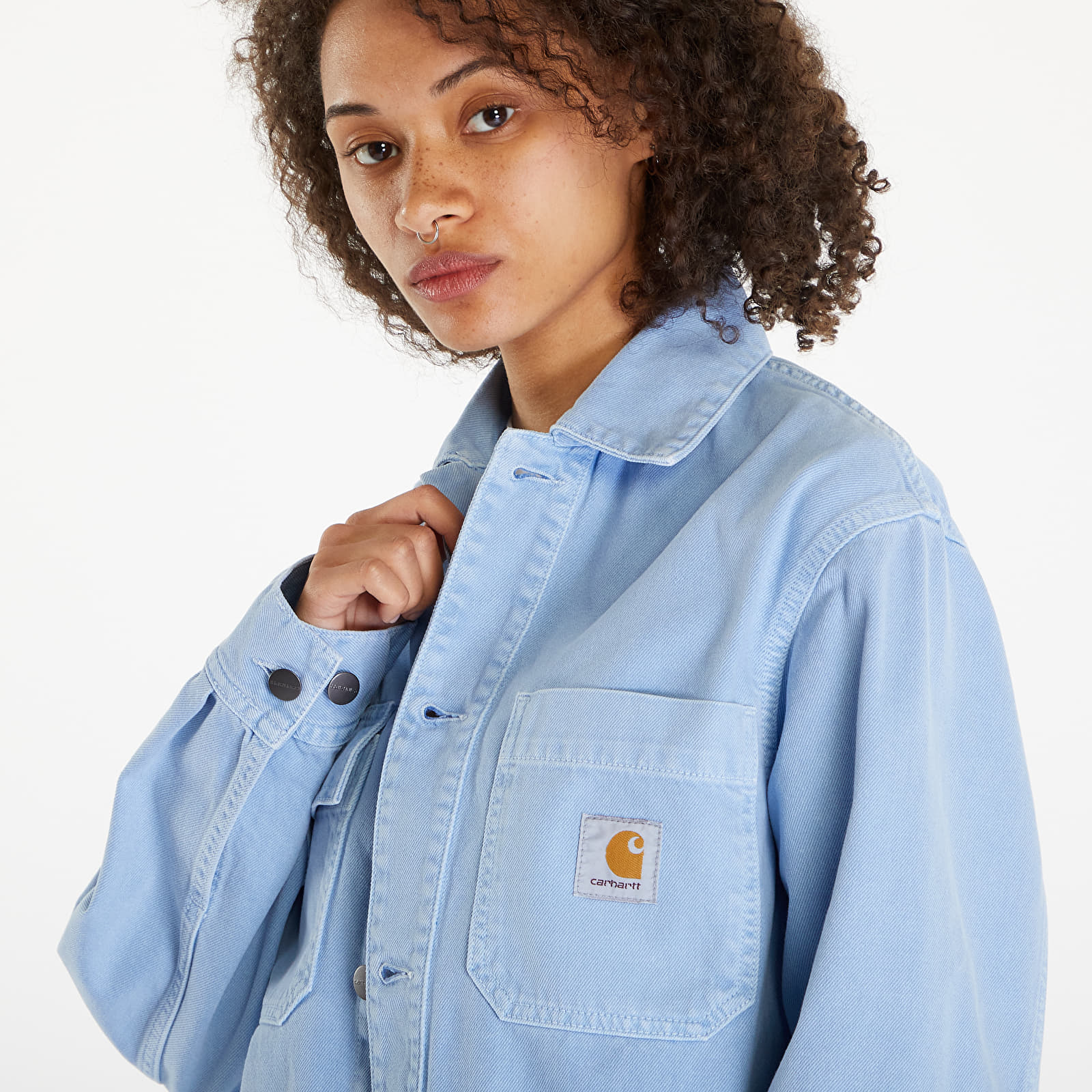 Bundy Carhartt WIP Garrison Coat UNISEX Frosted Blue Stone Dyed
