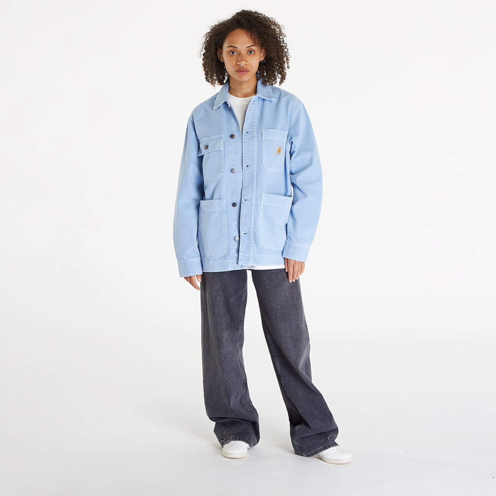 Bundy Carhartt WIP Garrison Coat UNISEX Frosted Blue Stone Dyed