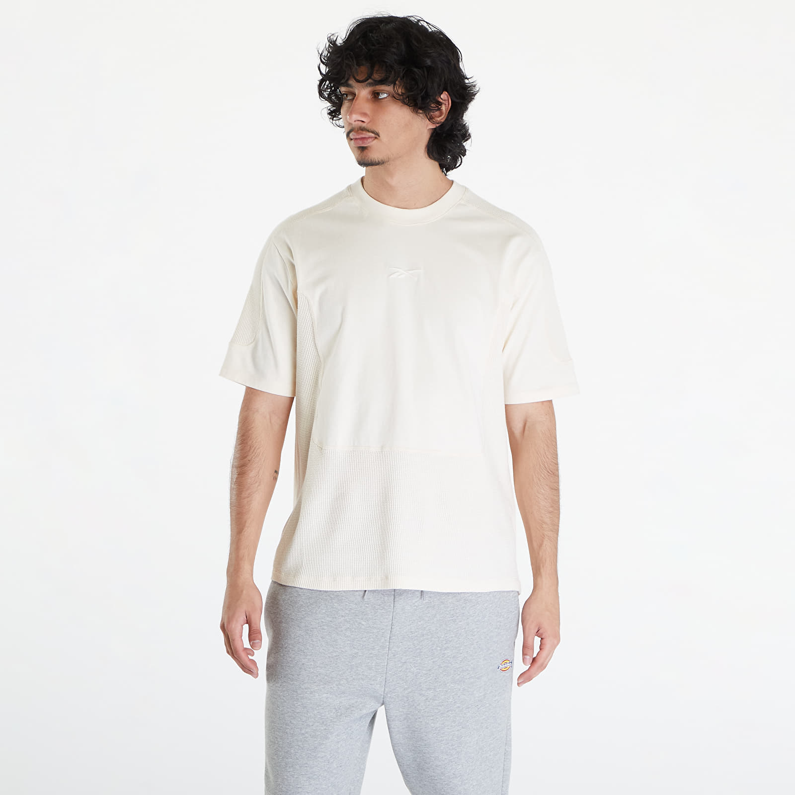 Tricouri  Reebok LTD Training Waffle Pattern T-Shirt Beige