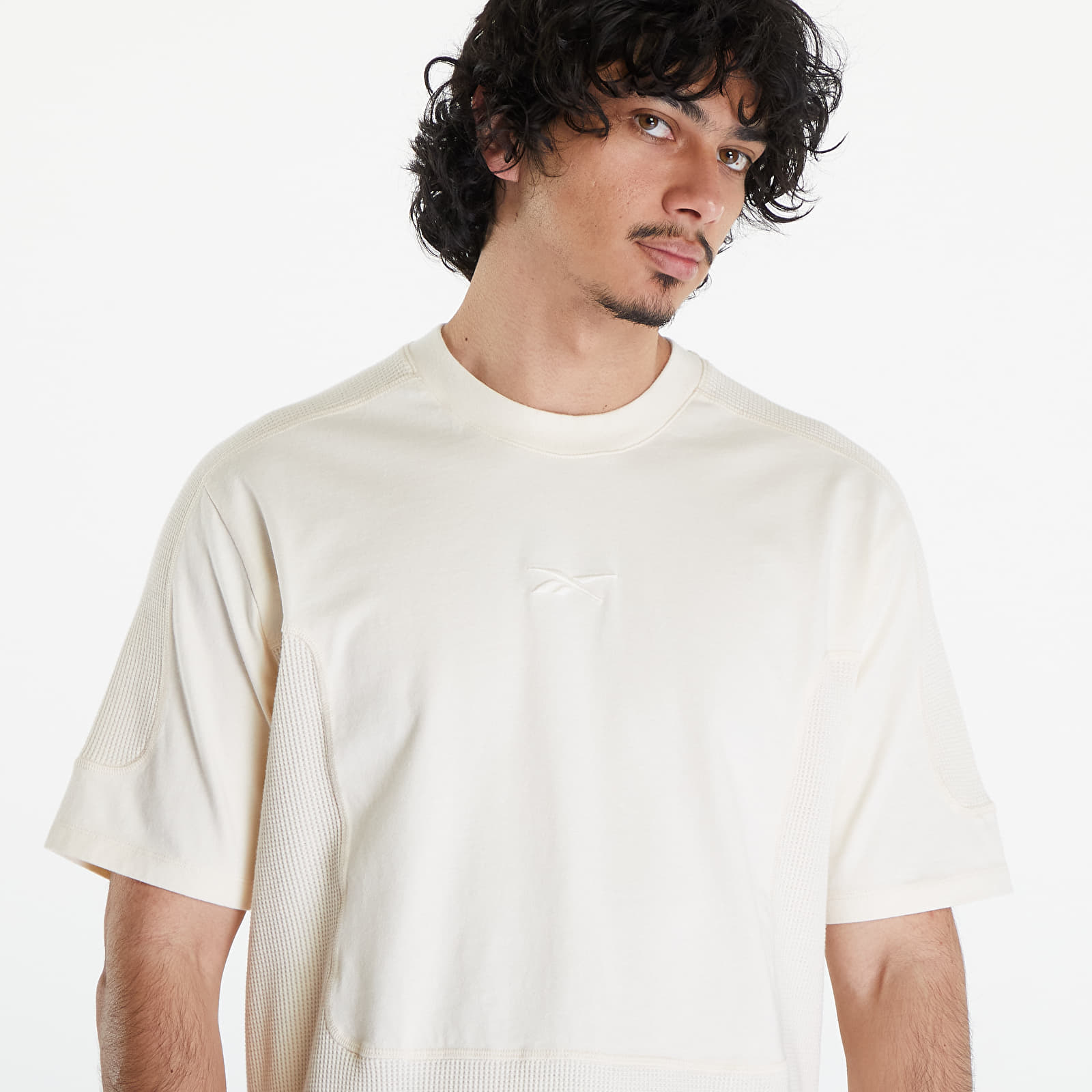 Tricouri  Reebok LTD Training Waffle Pattern T-Shirt Beige