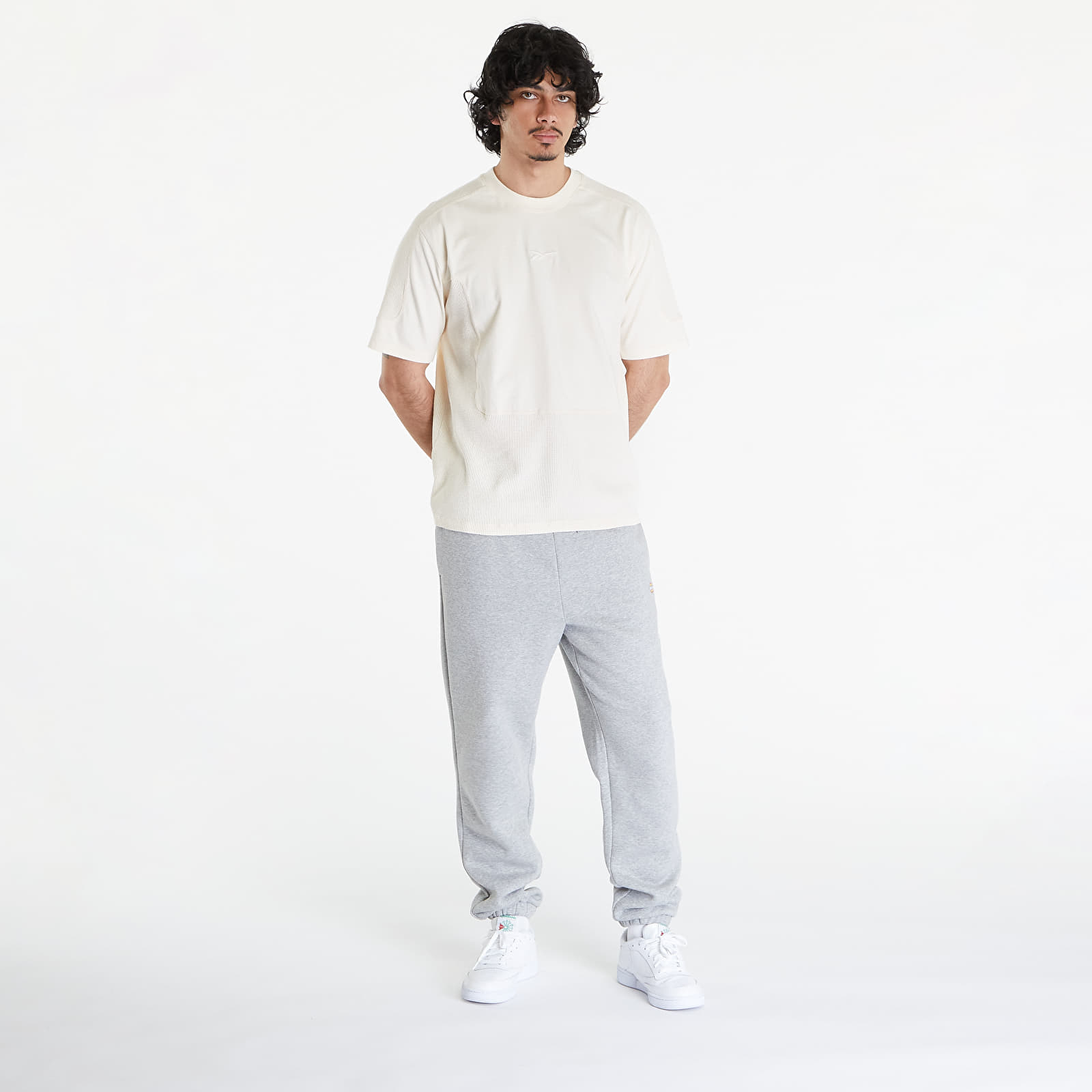 Tricouri  Reebok LTD Training Waffle Pattern T-Shirt Beige