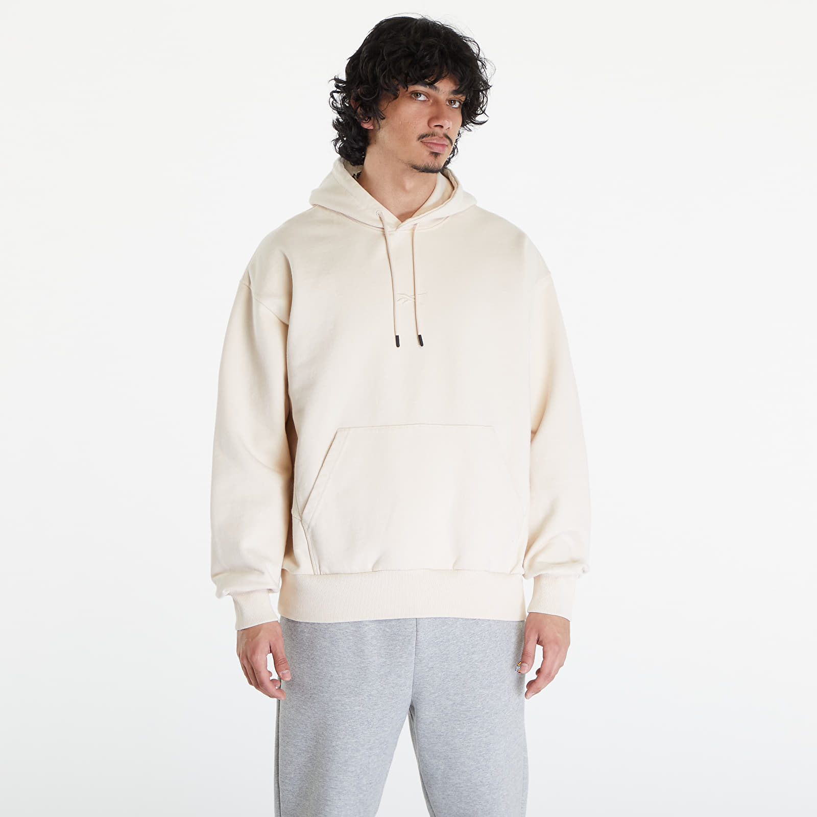Mikiny Reebok LTD Oversized Hoodie UNISEX Beige