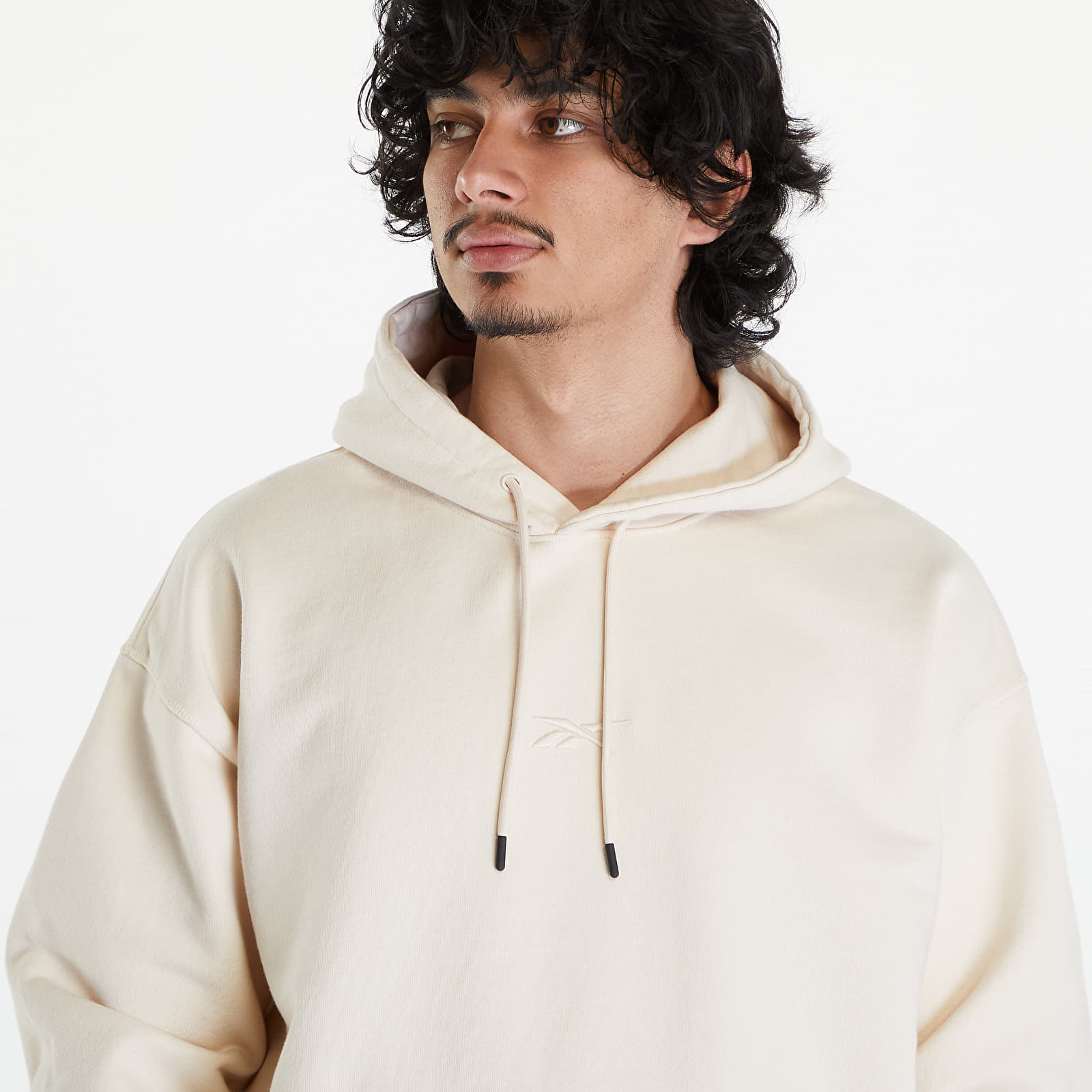 Mikiny Reebok LTD Oversized Hoodie UNISEX Beige