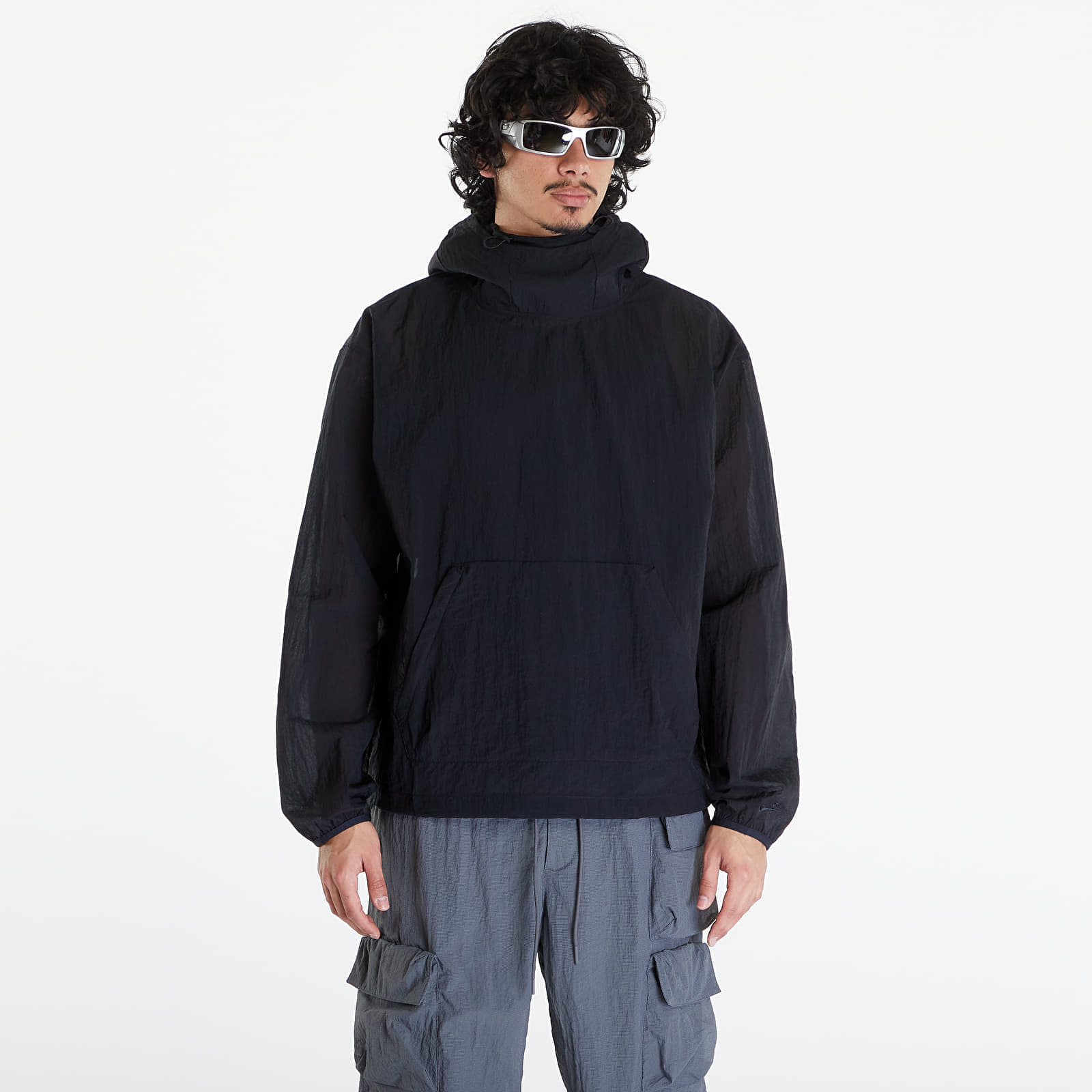 Hanorac Nike Sportswear Tech Pack Men's Woven Mesh Pullover Black/ Black