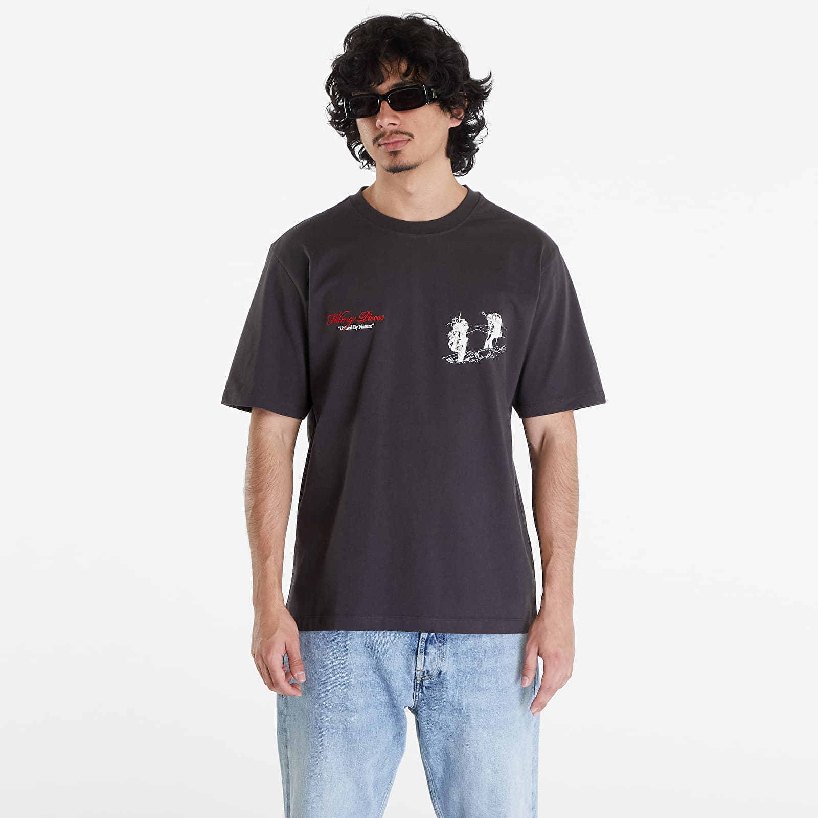Pólók Filling Pieces United by Nature T-Shirt UNISEX Pavement