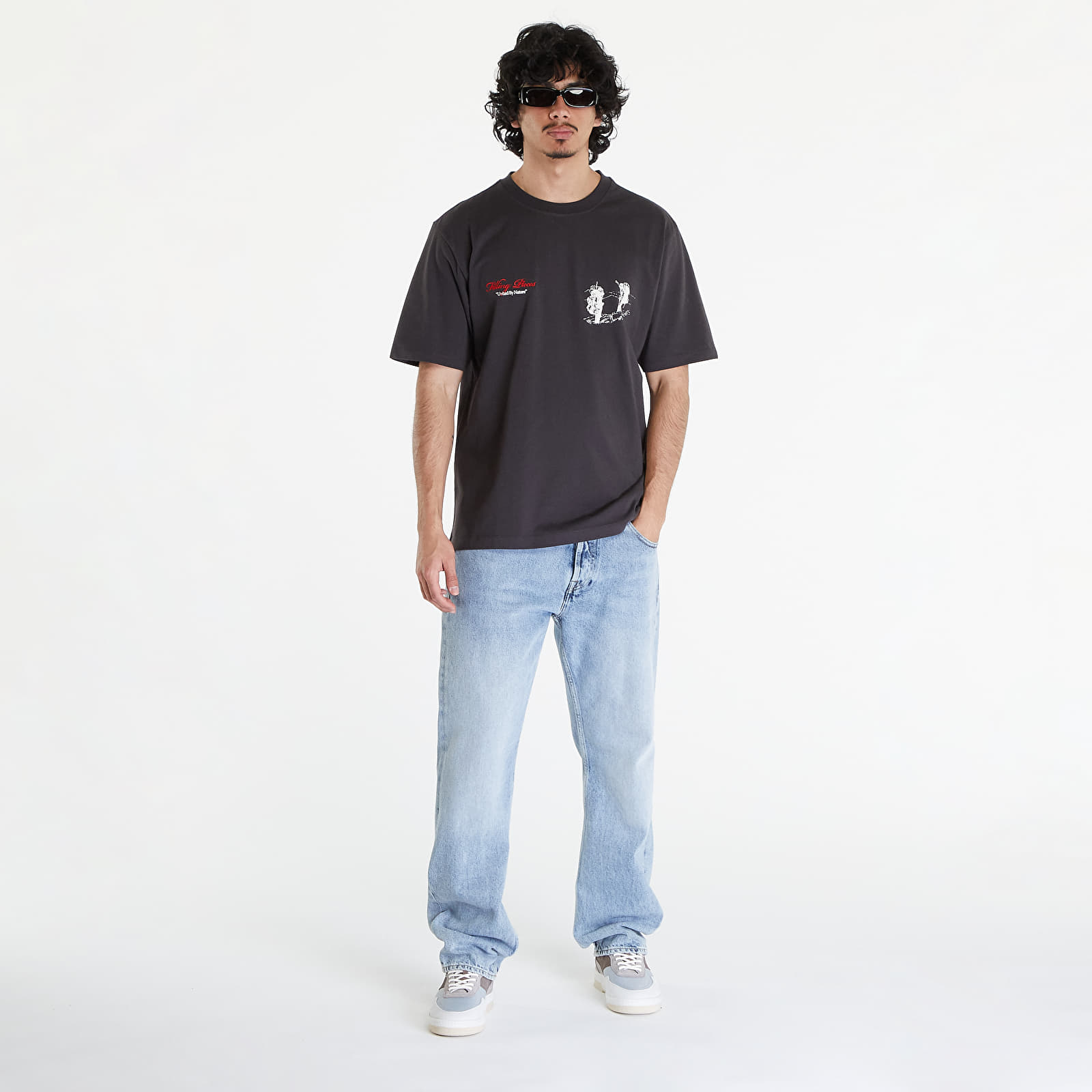 Pólók Filling Pieces United by Nature T-Shirt UNISEX Pavement