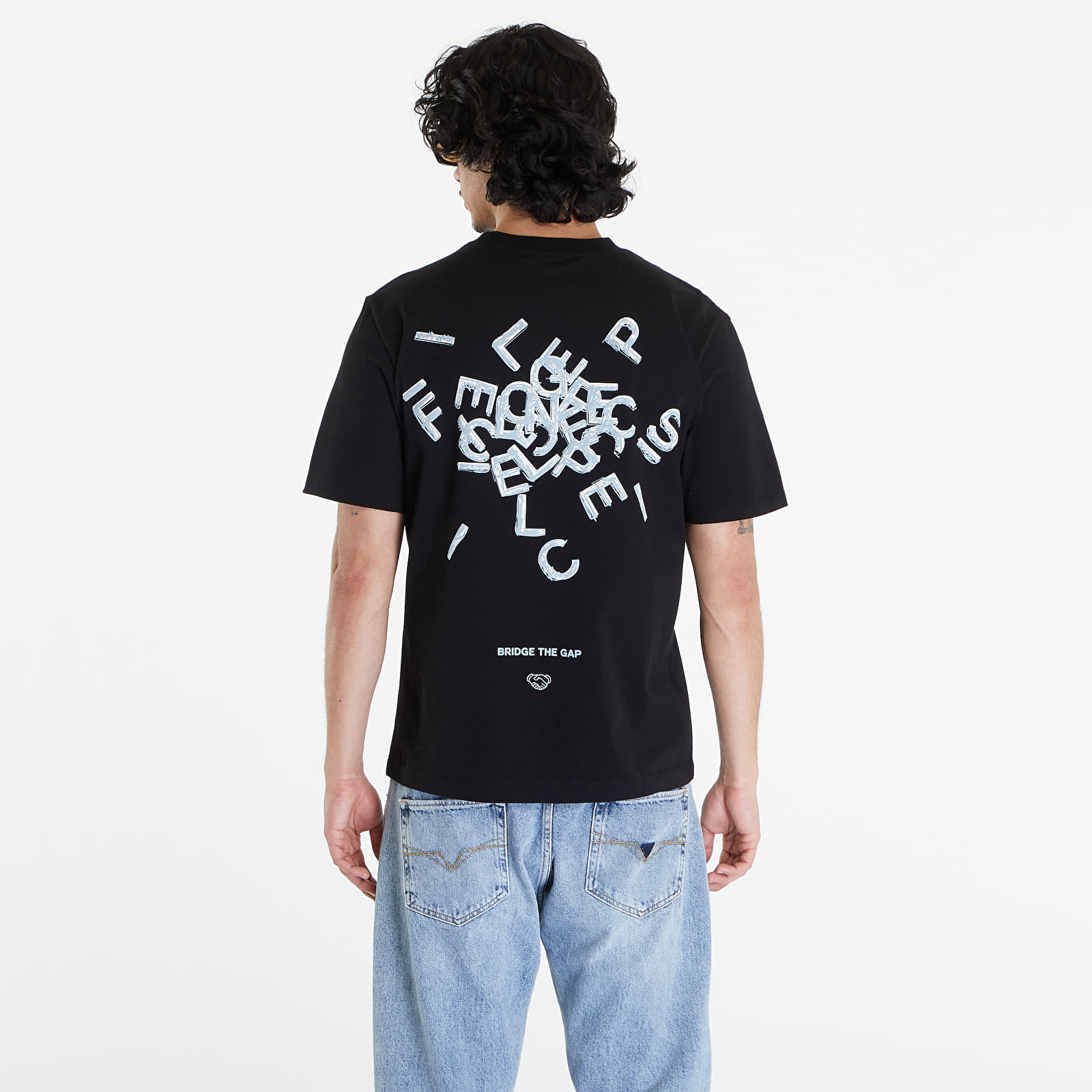 Marškinėliai Filling Pieces Alphabet T-Shirt UNISEX Black