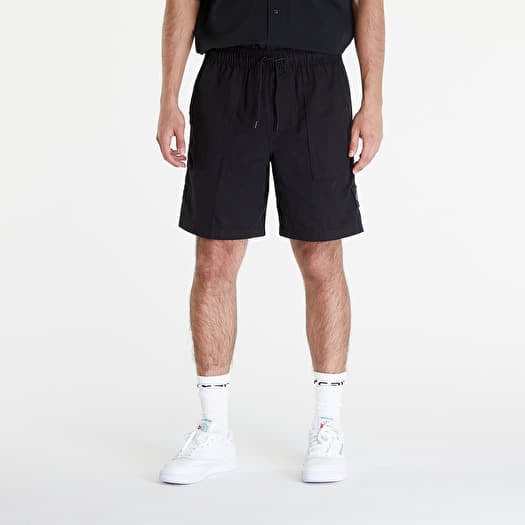 Šortky Calvin Klein Jeans Linen Shorts Black