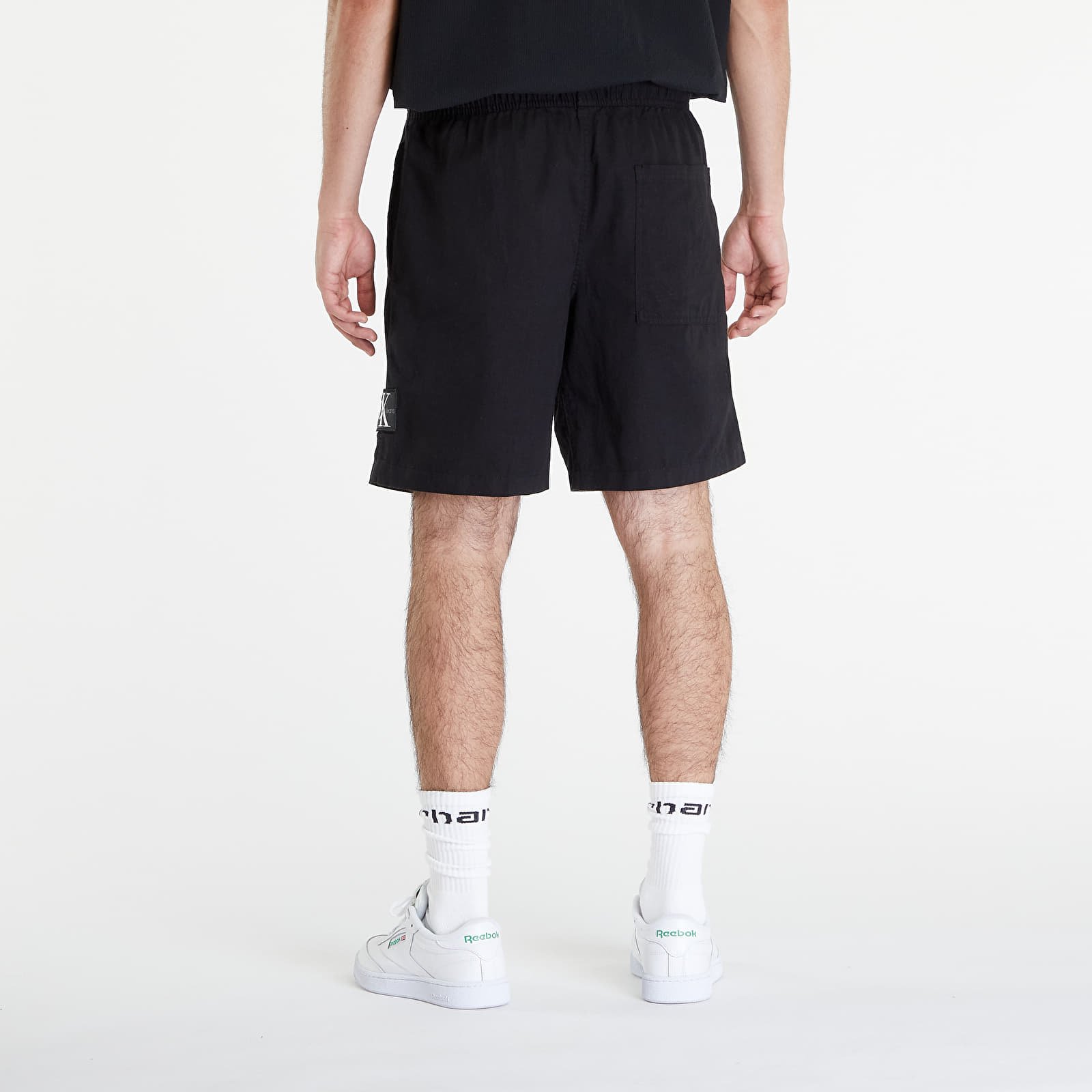 Kurzhosen Calvin Klein Jeans Linen Shorts Black