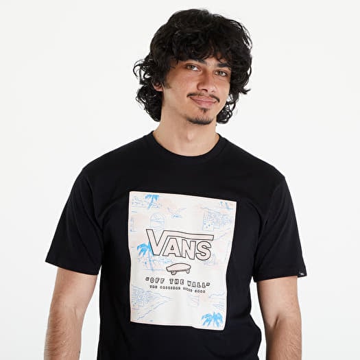 T Shirts Vans Mn Classic Print Box Black Chi Footshop