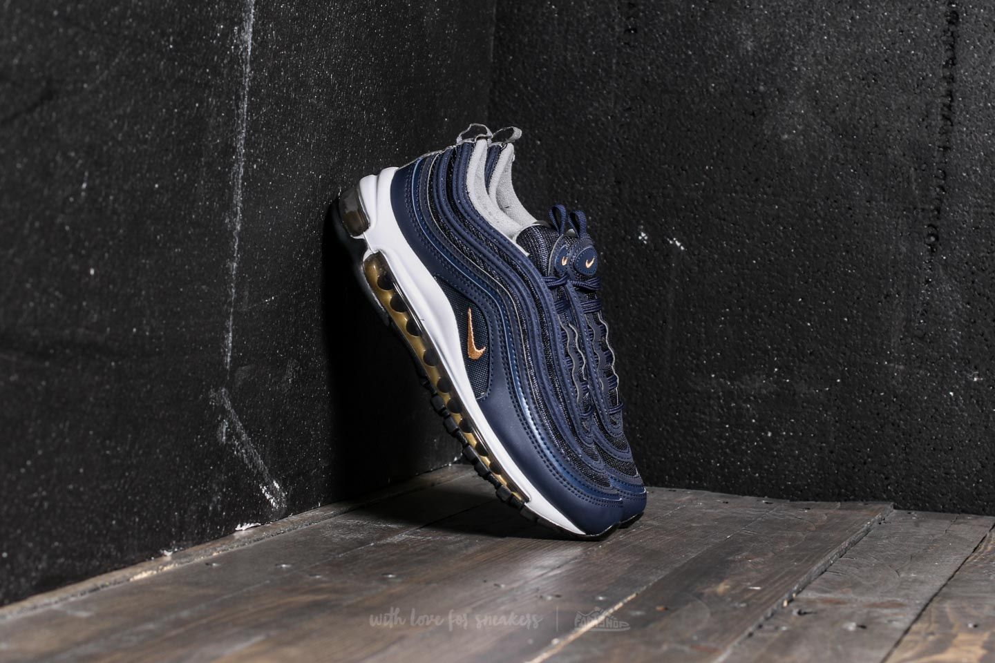 Nike air max hot sale 97 navy gold