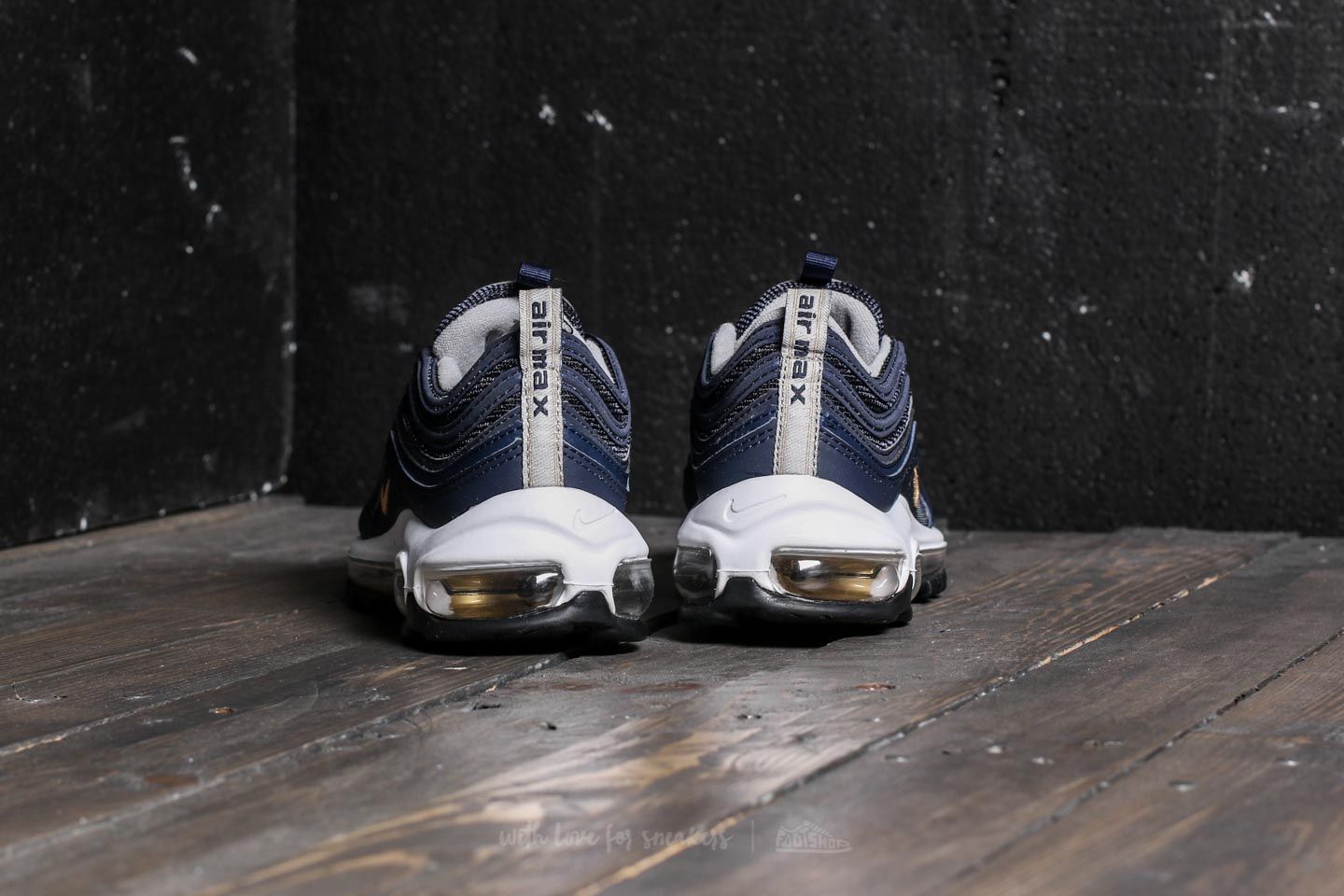 Sieviešu apavi Nike Air Max 97 (GS) Midnight Navy/ Metallic Gold