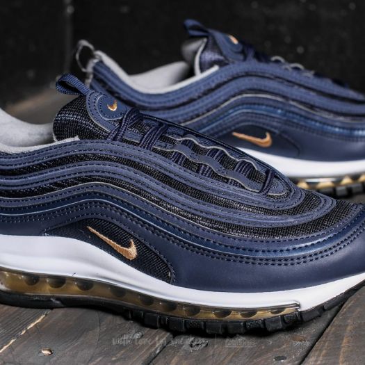 Women s shoes Nike Air Max 97 GS Midnight Navy Metallic Gold Footshop