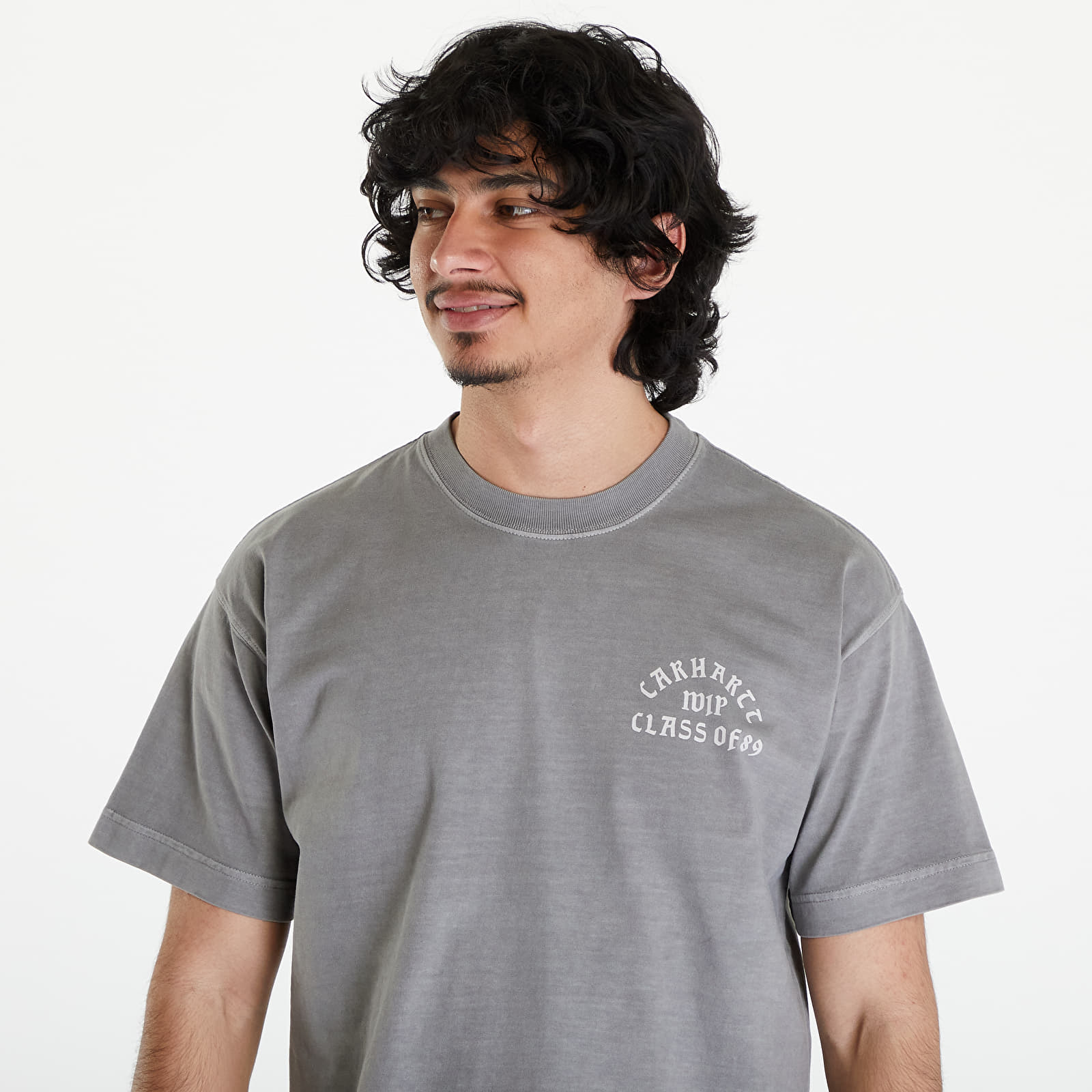 Koszulki Carhartt WIP S/S Class of 89 T-Shirt UNISEX Marengo/ White Garment Dyed