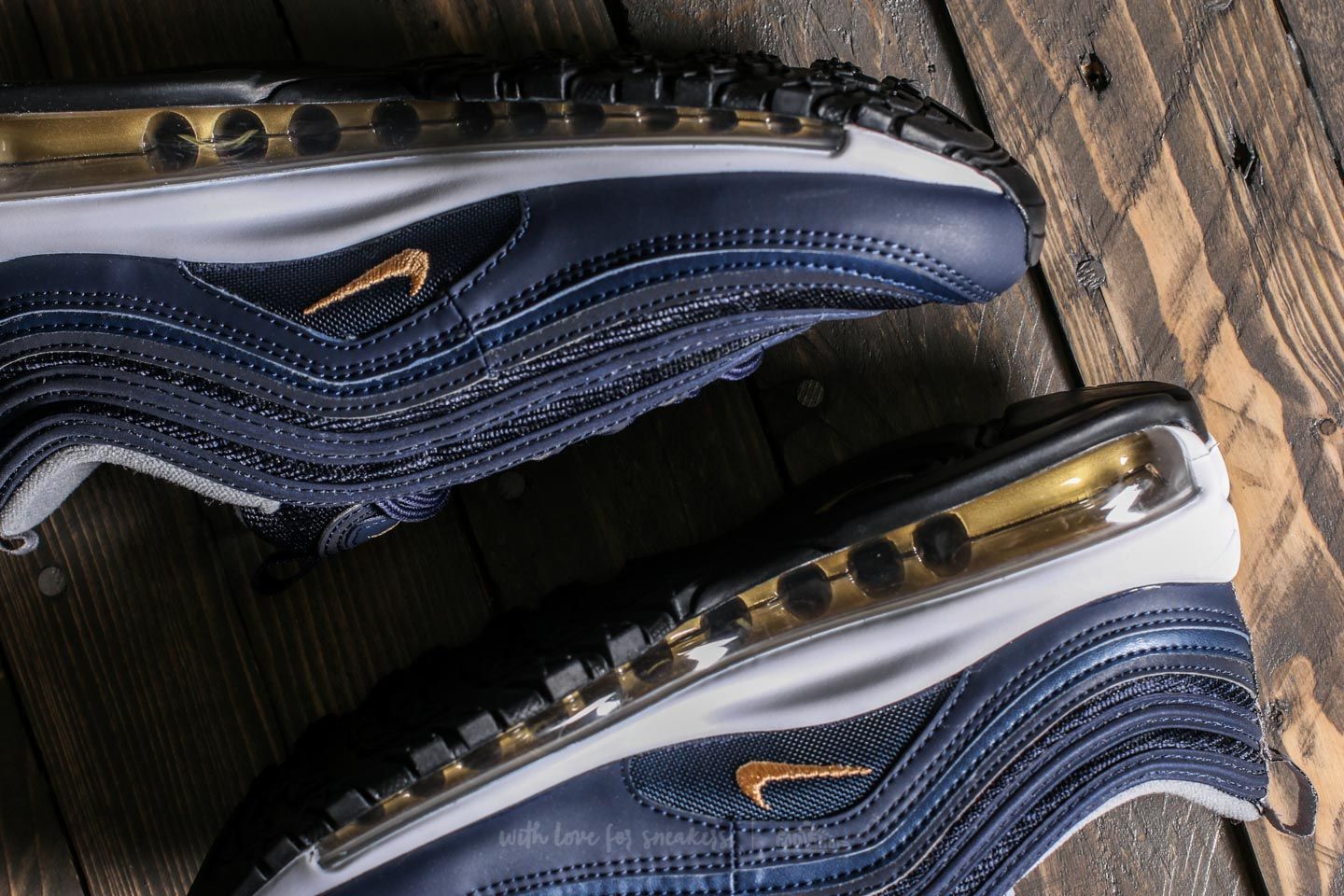 Sieviešu apavi Nike Air Max 97 (GS) Midnight Navy/ Metallic Gold