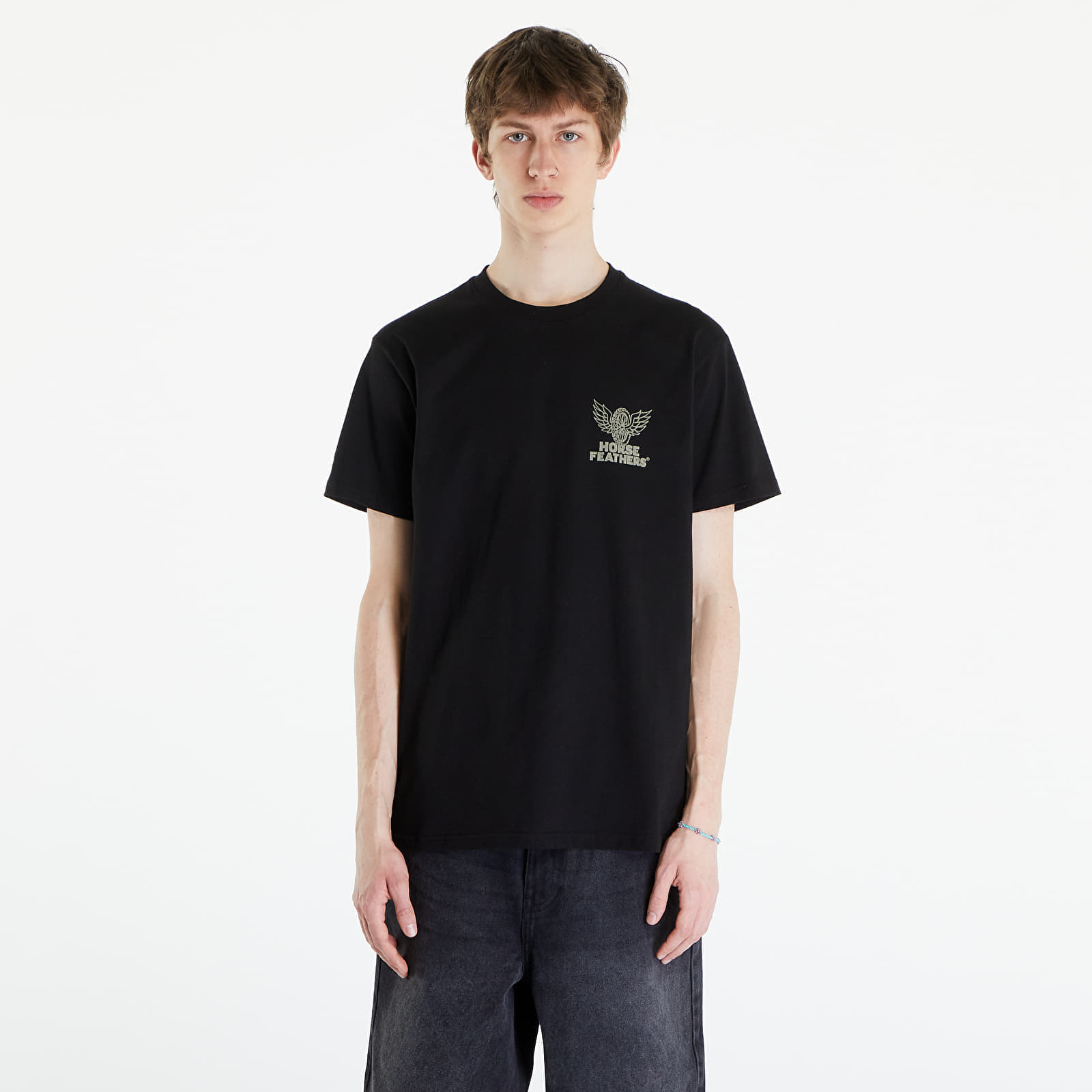 Тениски Horsefeathers Wheel Tech T-Shirt Black