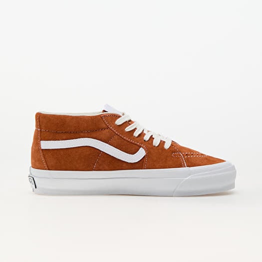 Pig suede vans sk8 hi brown best sale