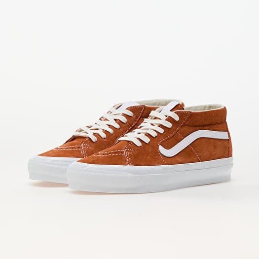 Men s shoes Vans Sk8 Mid Reissue 83 LX Pig Suede Amber Footshop