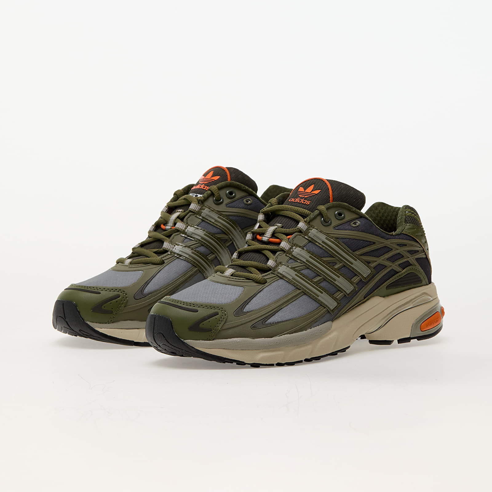 Pánske tenisky a topánky adidas Adistar Cushion Focus Olive/ Shale Olive/ Orange