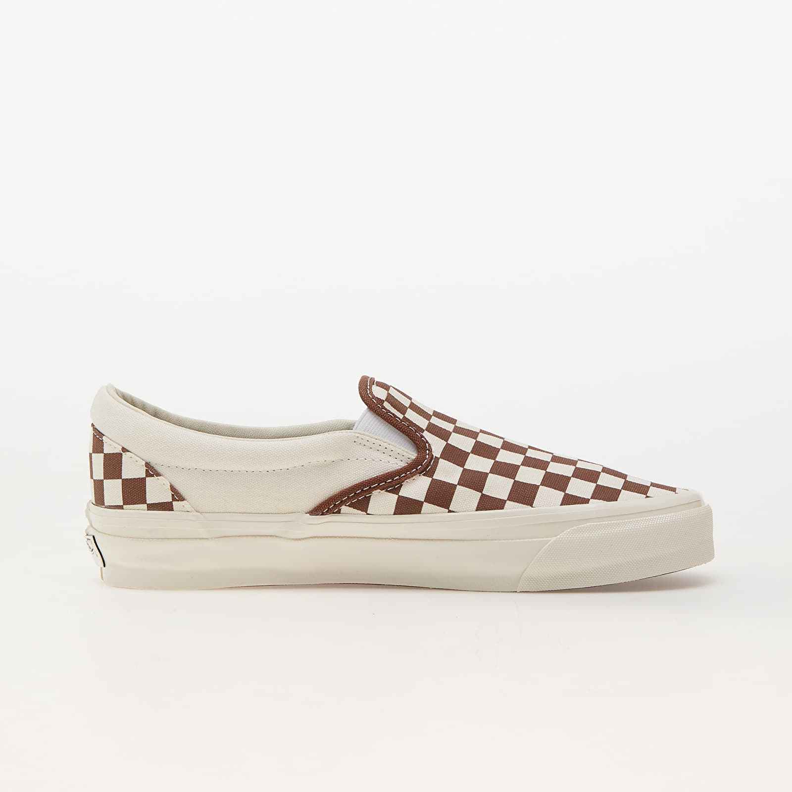 Pánské tenisky a boty Vans Slip-On Reissue 98 LX Checkerboard Coffee