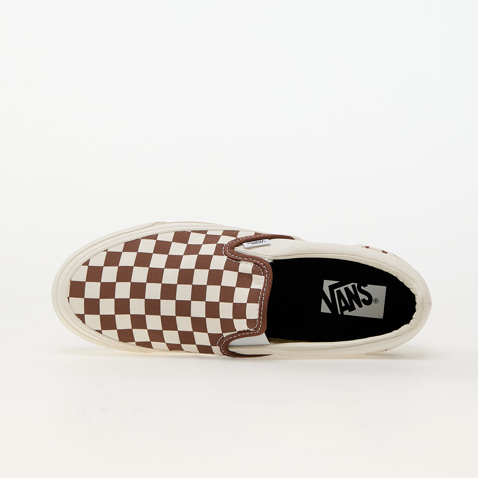 Pánské tenisky a boty Vans Slip-On Reissue 98 LX Checkerboard Coffee