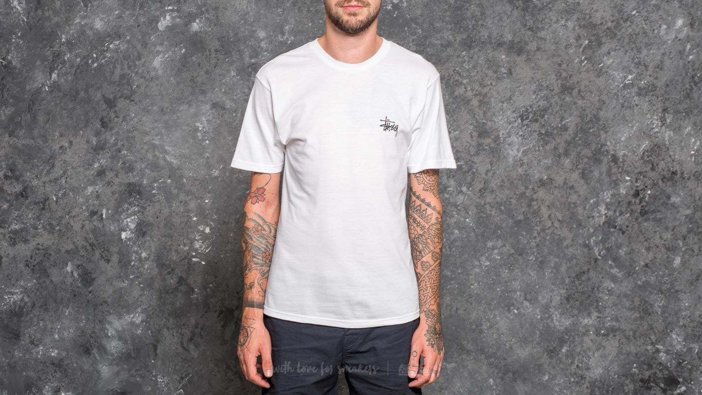 T-shirts Stüssy Basic Tee White