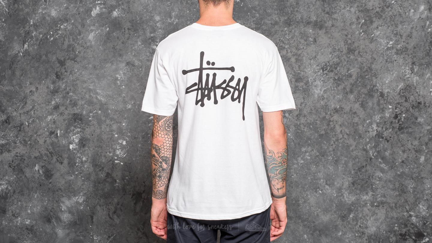 T-shirts Stüssy Basic Tee White
