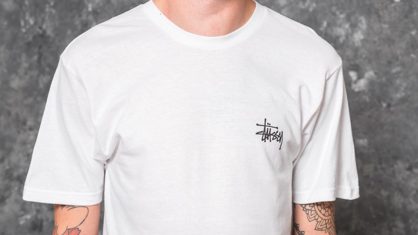 T-shirts Stüssy Basic Tee White
