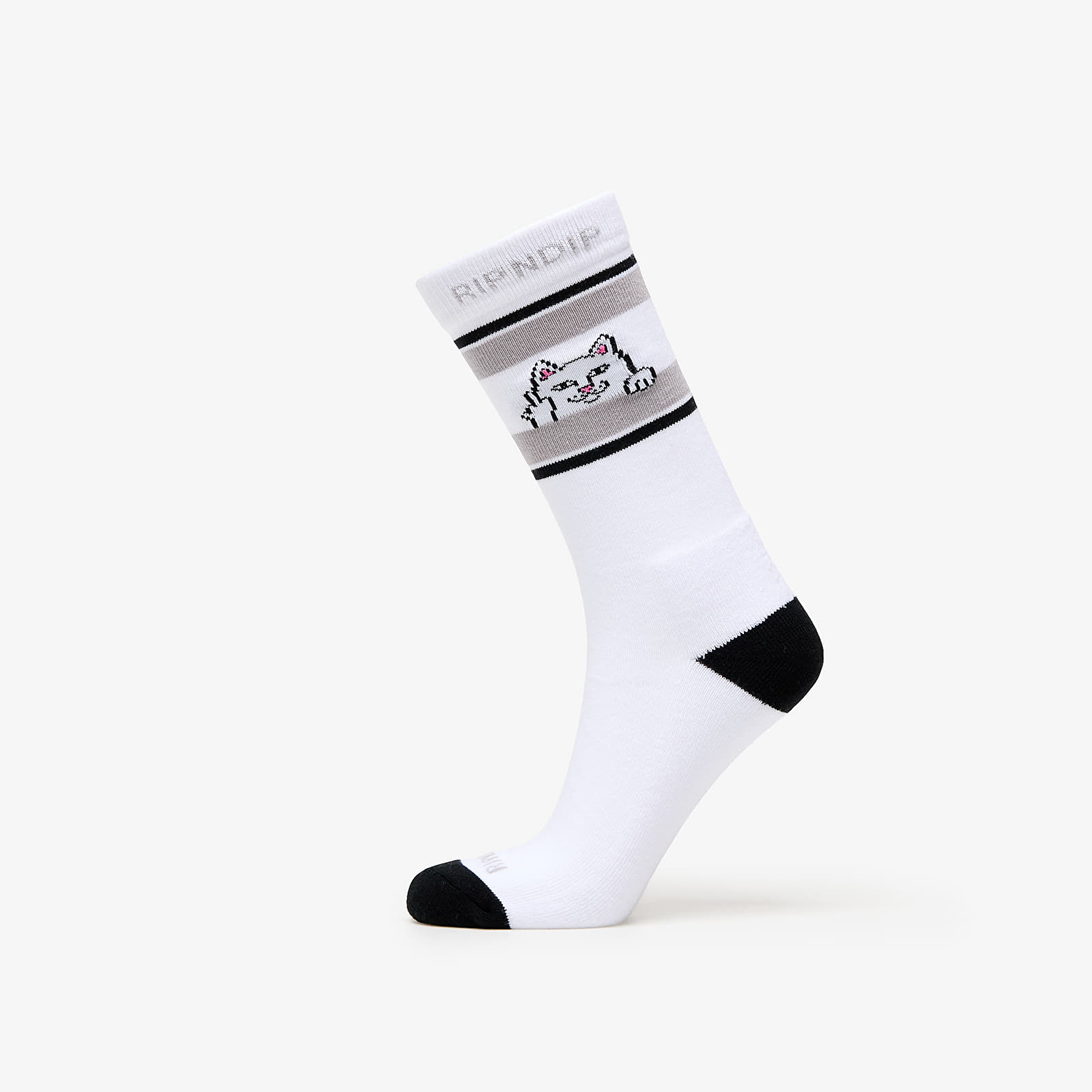 Ponožky RIPNDIP Peeking Nermal Socks White