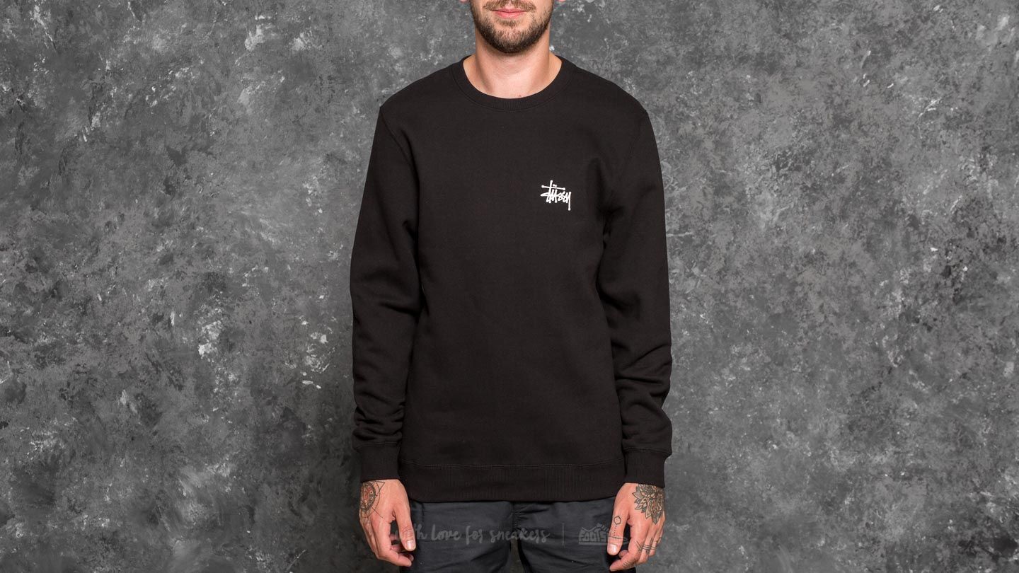 Sudaderas Stüssy Basic Crew Black