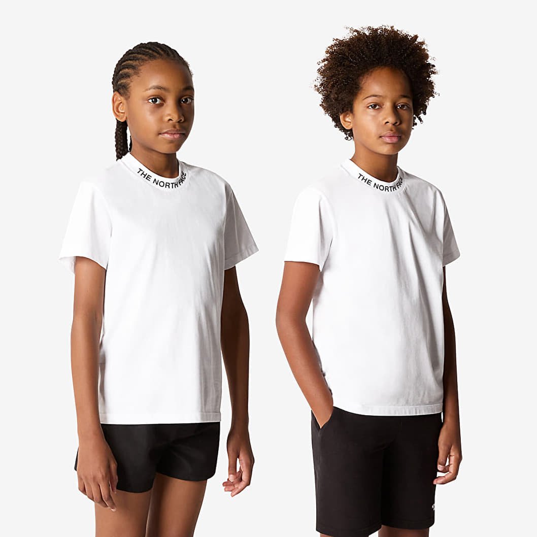 Детски тениски и потници The North Face Teen New Short Sleeve Zumu Tee TNF White