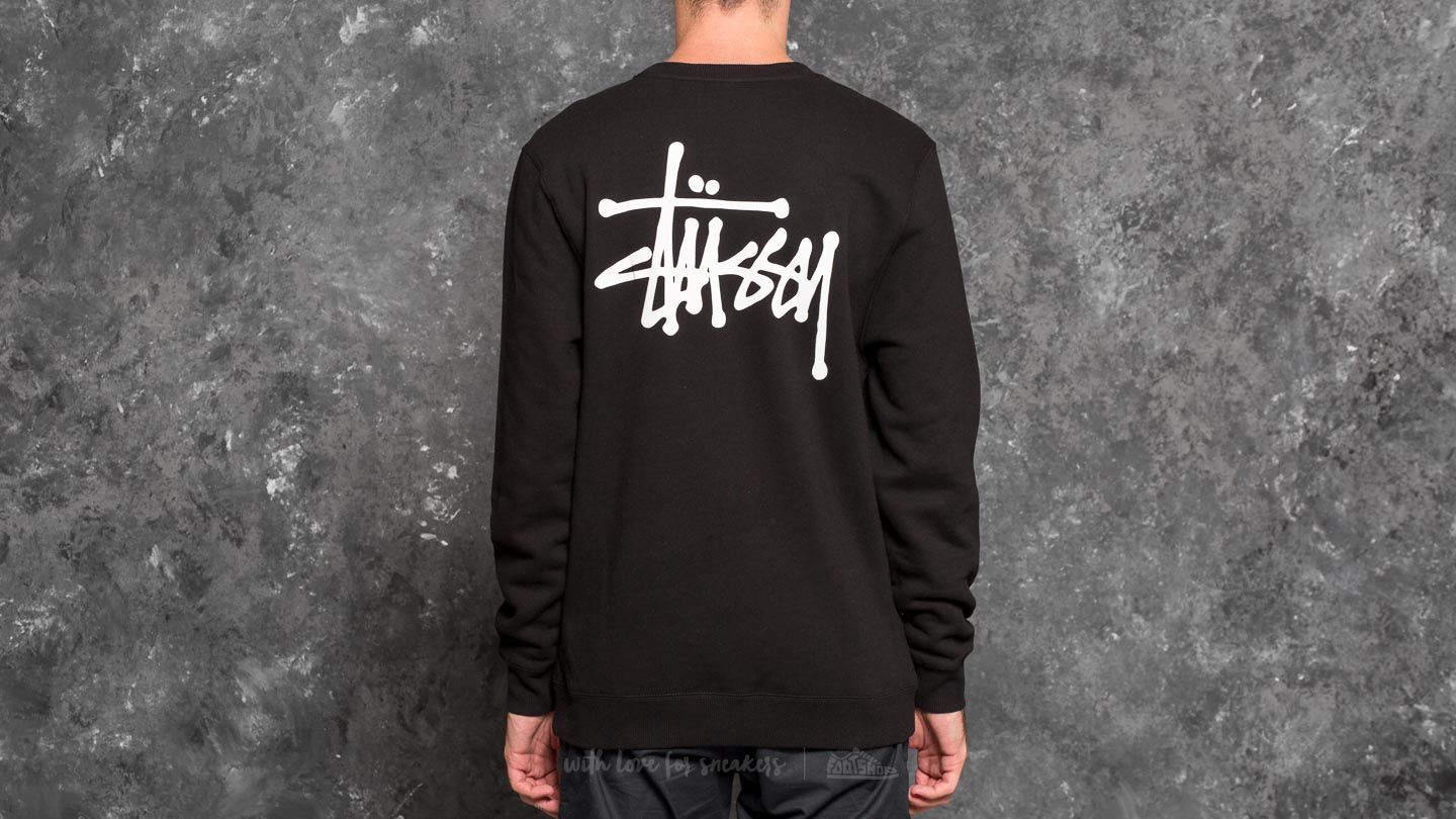 Sudaderas Stüssy Basic Crew Black
