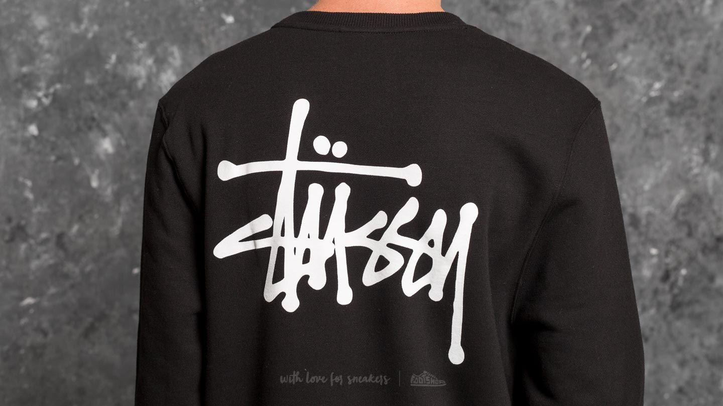 Sudaderas Stüssy Basic Crew Black