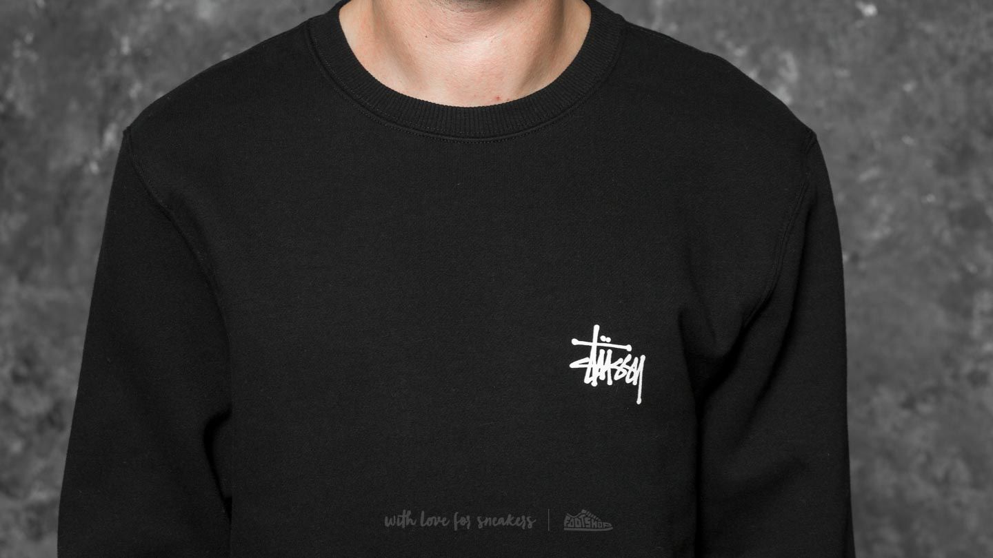 Sudaderas Stüssy Basic Crew Black