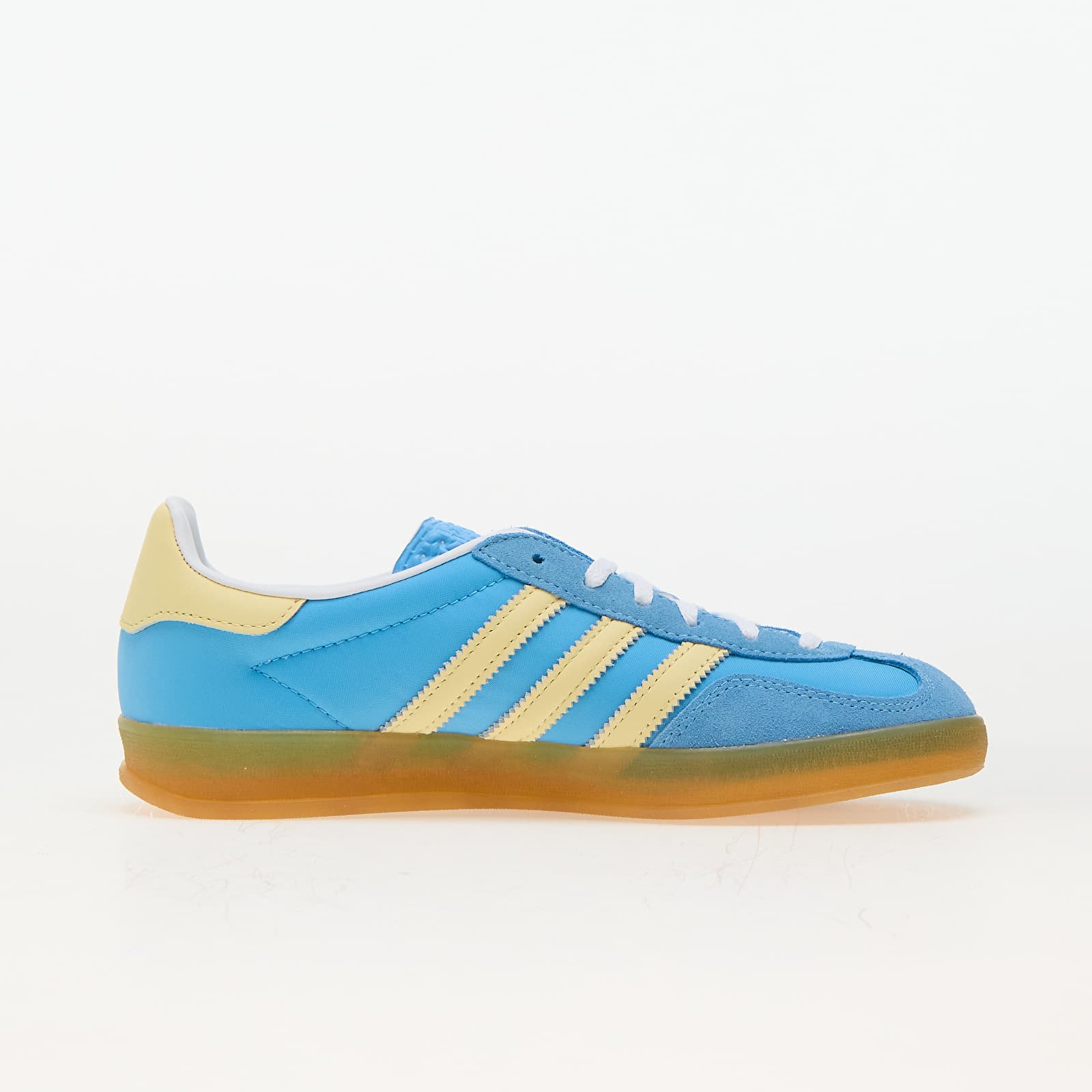 Women's shoes adidas Gazelle Indoor W Semi Blue Burst/ Almost Yellow/ Ftw White