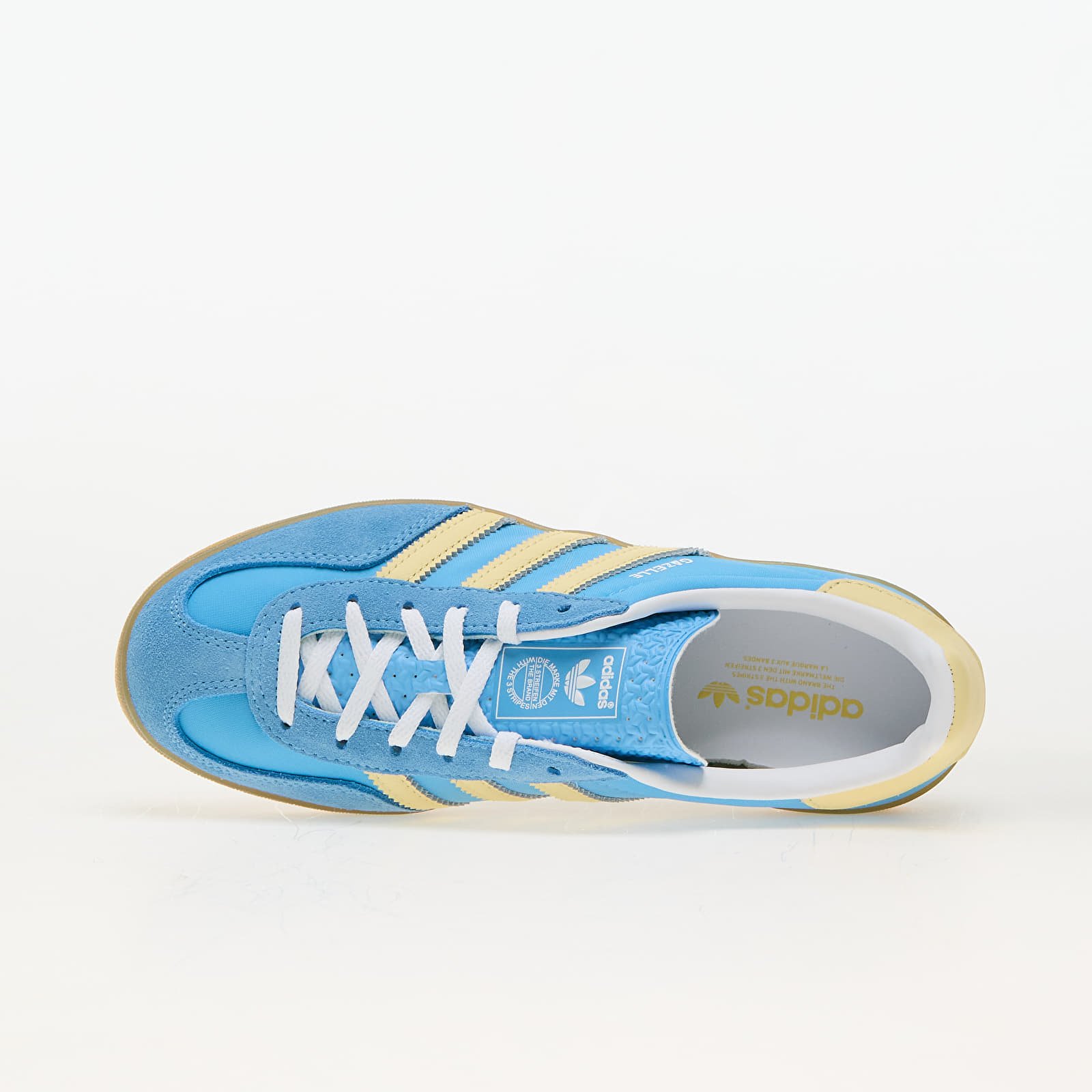 Women's shoes adidas Gazelle Indoor W Semi Blue Burst/ Almost Yellow/ Ftw White