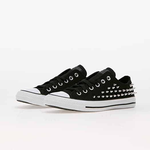Black stud converse on sale