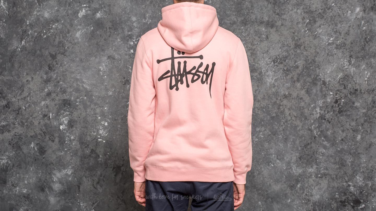 Sweatjacken und Sweatshirts Stüssy Basic Hood Dusty Rose