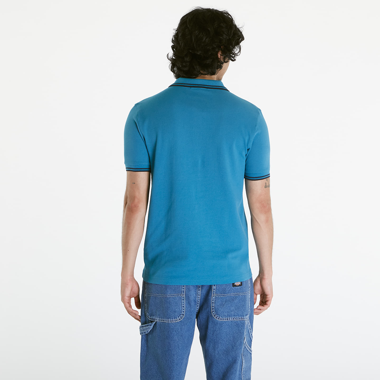 Tričká FRED PERRY Twin Tipped Shirt Ocean/ Navy