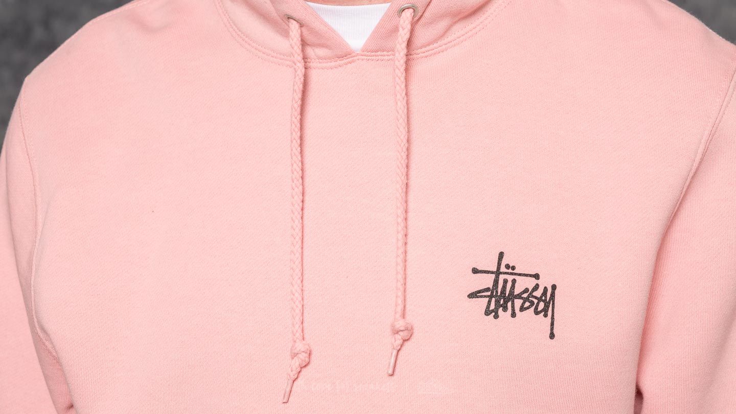 Sweatjacken und Sweatshirts Stüssy Basic Hood Dusty Rose