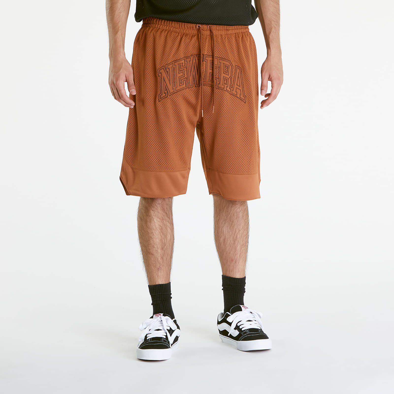 Къси панталони New Era Arch Logo Mesh Shorts Brown