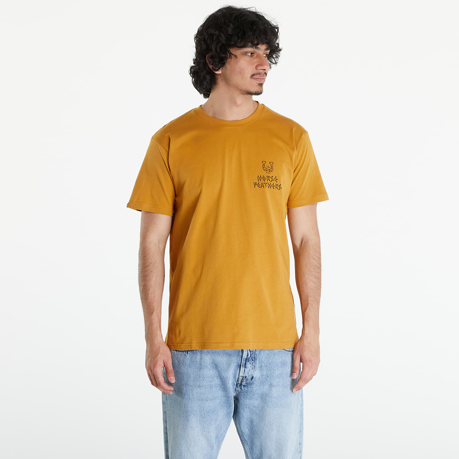 Tricou Horsefeathers Bad Luck T-Shirt Spruce Yellow