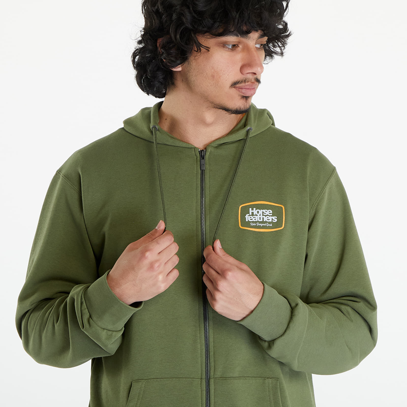 Hupparit ja collegepaidat Horsefeathers Bronco Sweatshirt Loden Green