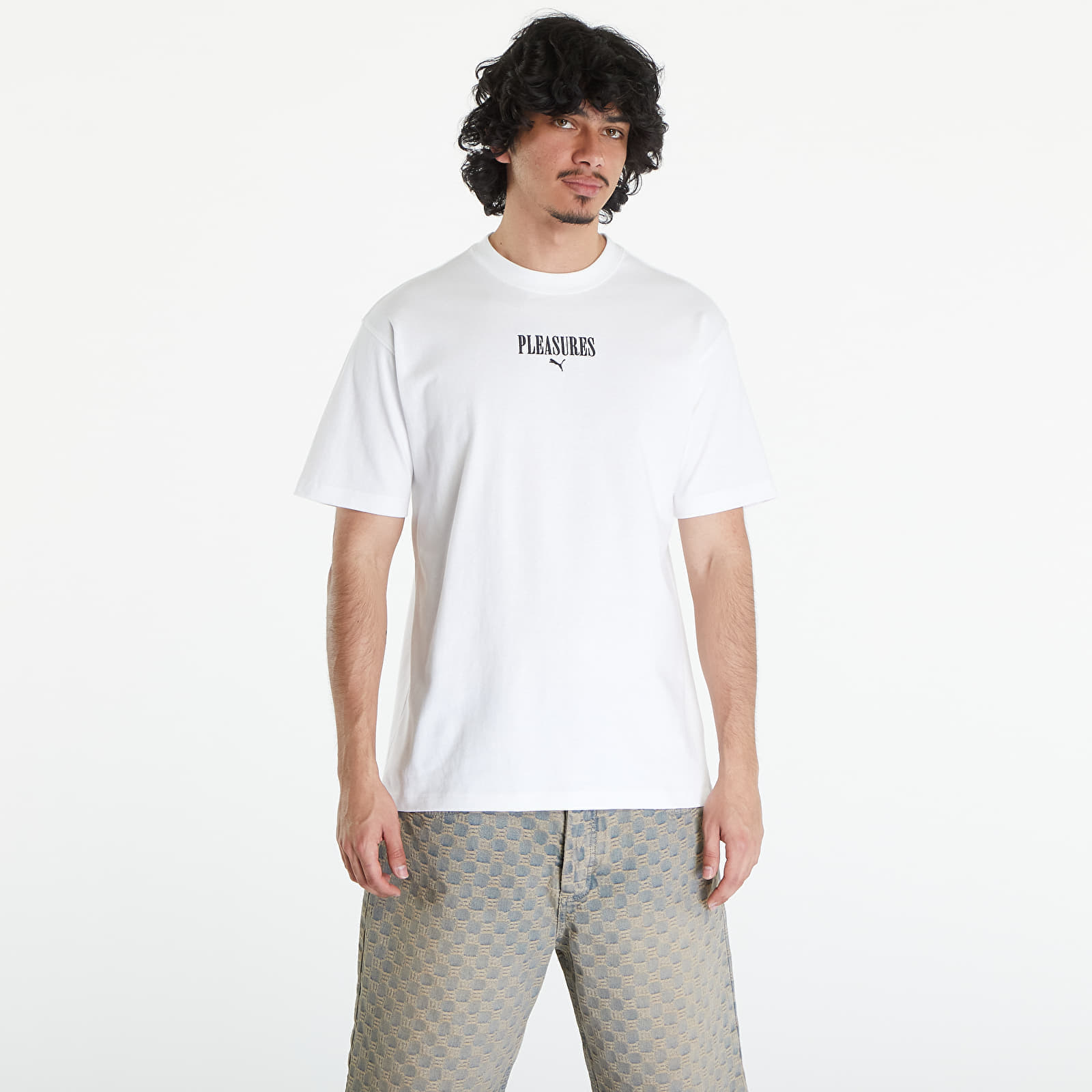 Levně PUMA x PLEASURES Graphic Tee PUMA White