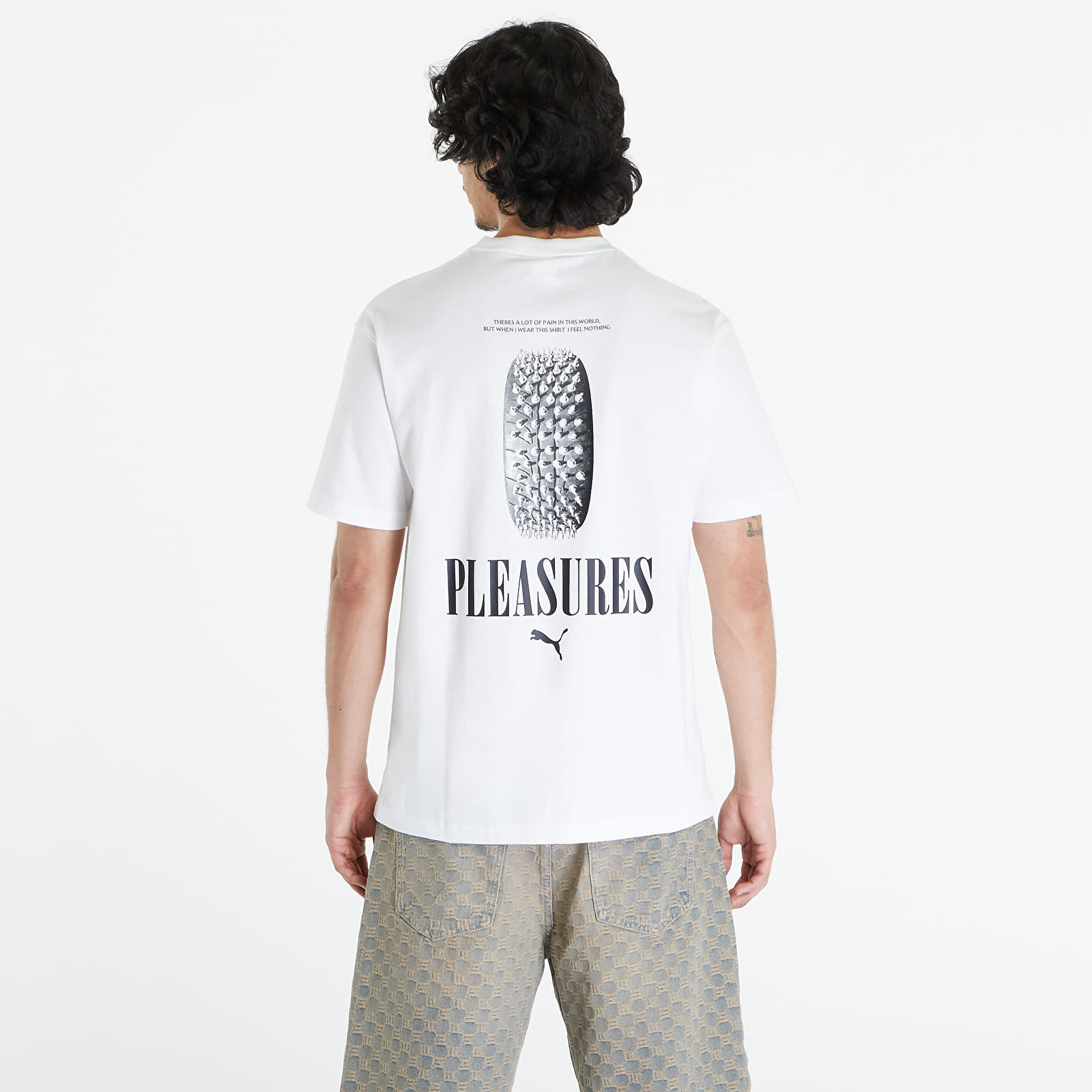 Pólók PUMA x PLEASURES Graphic Tee PUMA White