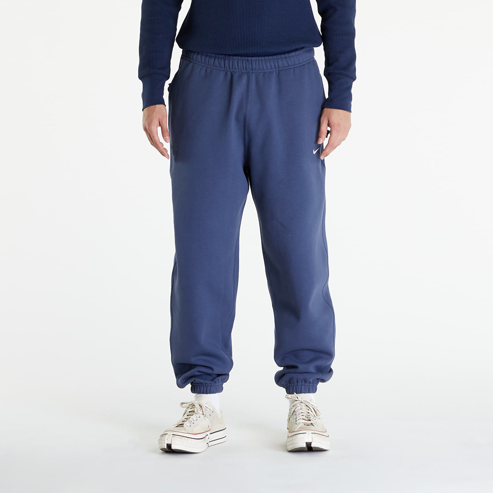 Анцузи Nike Solo Swoosh Men’s Fleece Pants Thunder Blue/ White