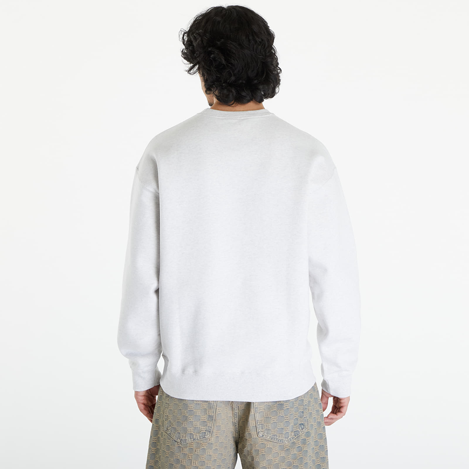 Hoodies and sweatshirts  Nike Solo Swoosh Men's Fleece Crew Birch Heather/ White