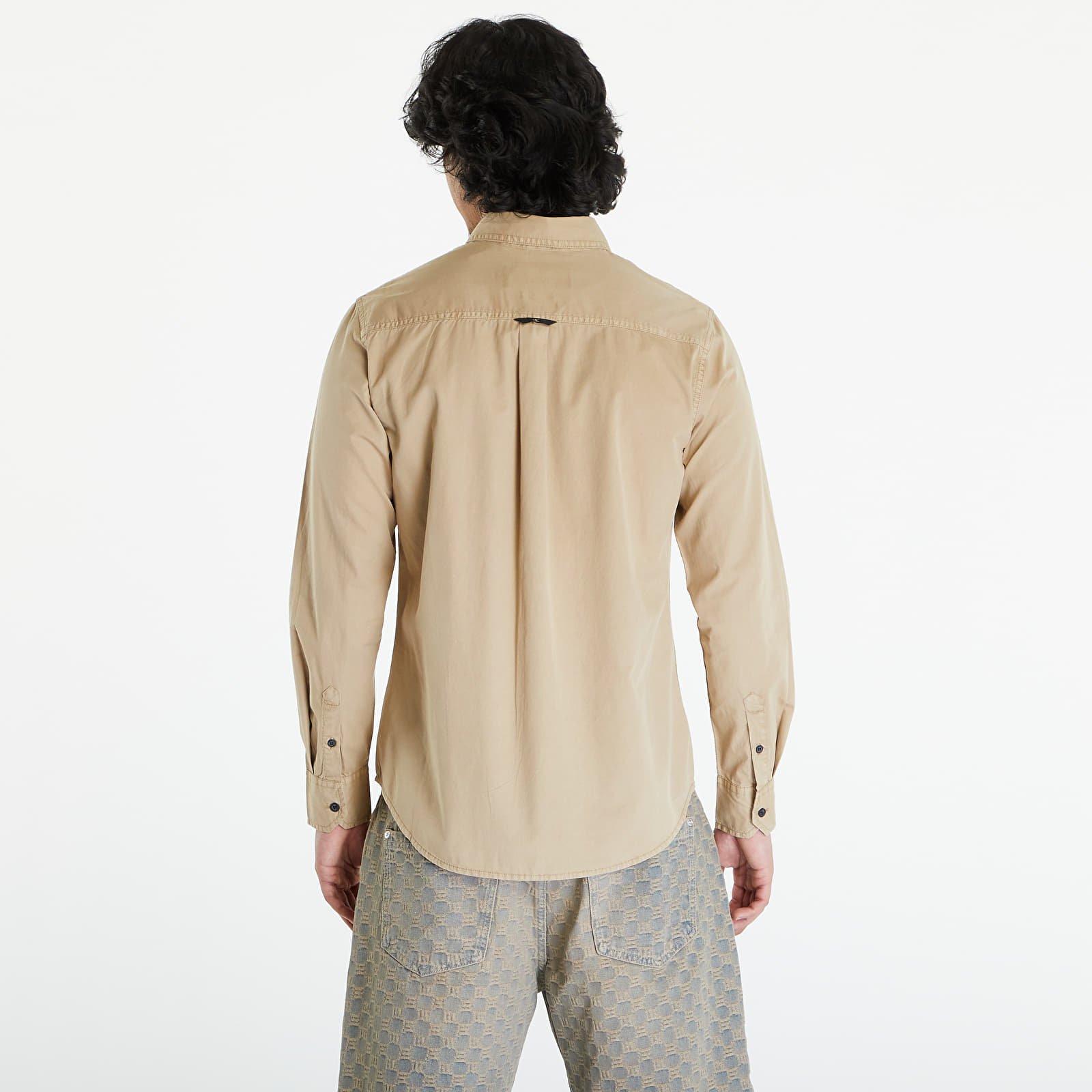 Ризи Calvin Klein Jeans Regular Shirt Beige