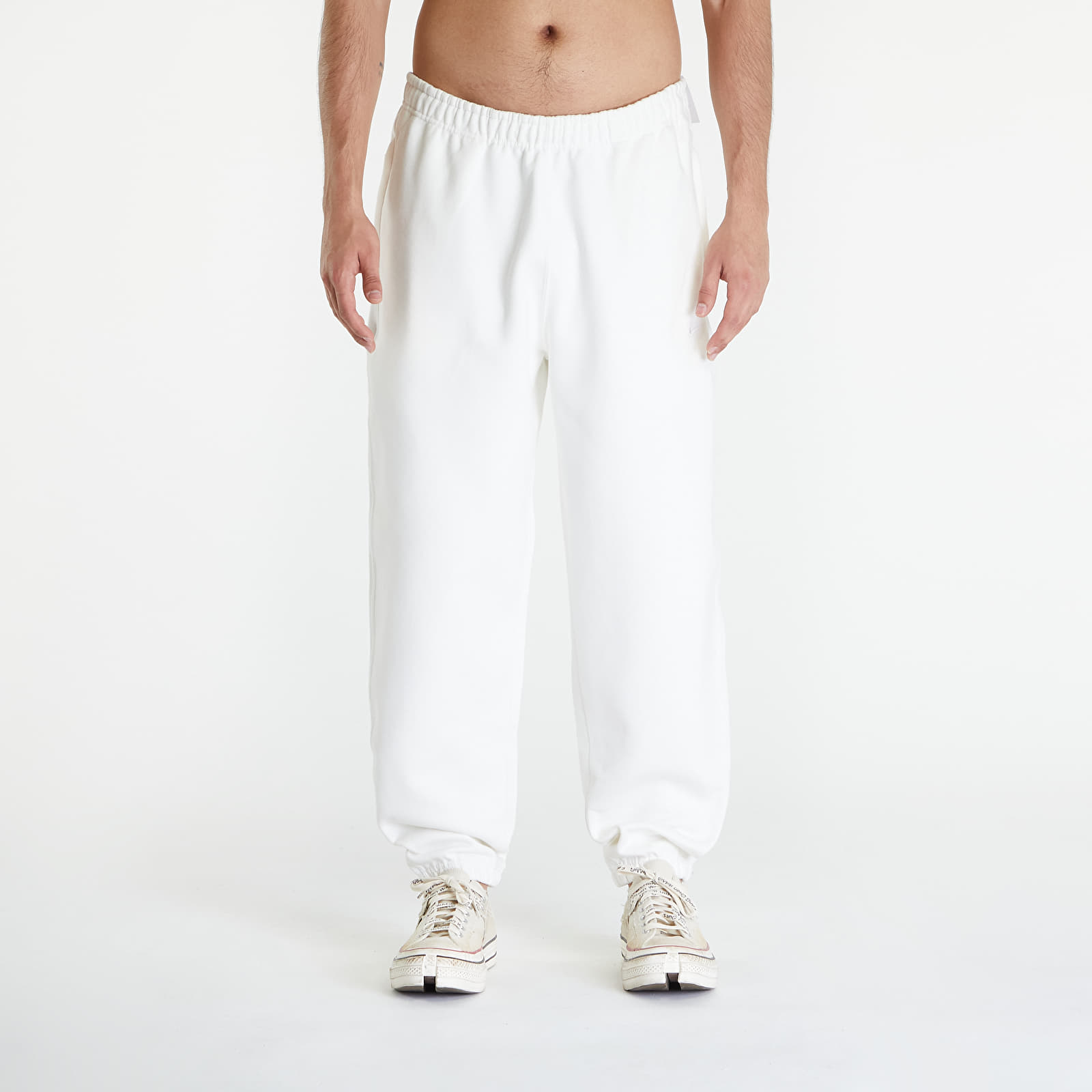 Spodnie dresowe Nike Solo Swoosh Men's Fleece Pants Sail/ White