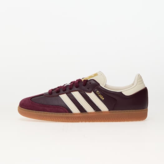 Frauen adidas Samba Og W Maroon Crew White Gold Metallic Footshop